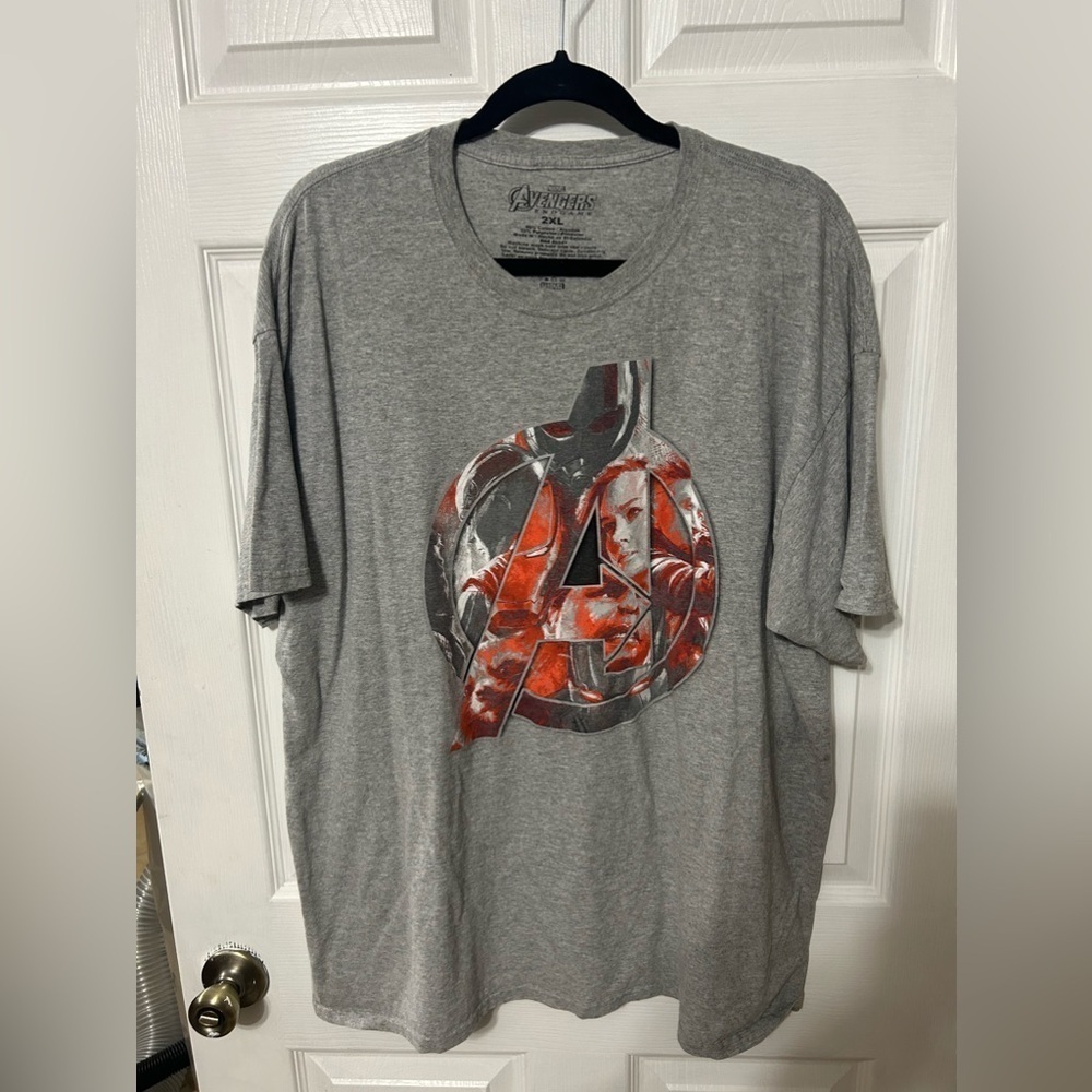 Marvel The Avengers Endgame  Gray Short Sleeve T-shirt  Size XXL